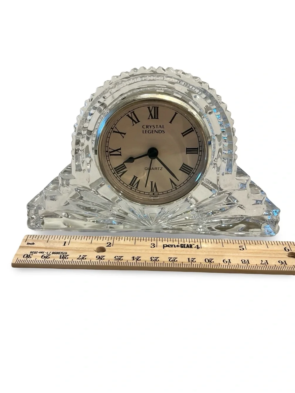 Crystal Legends Vintage Quartz Mantel Clock